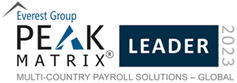 Everest Group 2023 PEAK Leader in Multi-Country Payroll Solutions Award
