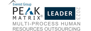 Everest Group 2023 PEAK Leader in Multi-Process Human Resources Outsourcing Award