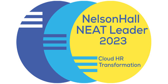 NelsonHall 2023 NEAT Leader in Cloud-Based HR Transformation Services Award