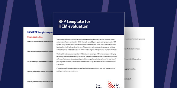 HCM RFP Template Human Capital Management ADP Canada