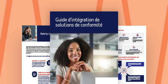 Page de titre du guide d'intégration de la conformité, page 2, page 3