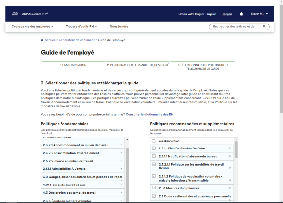 Assistance RH Handbook