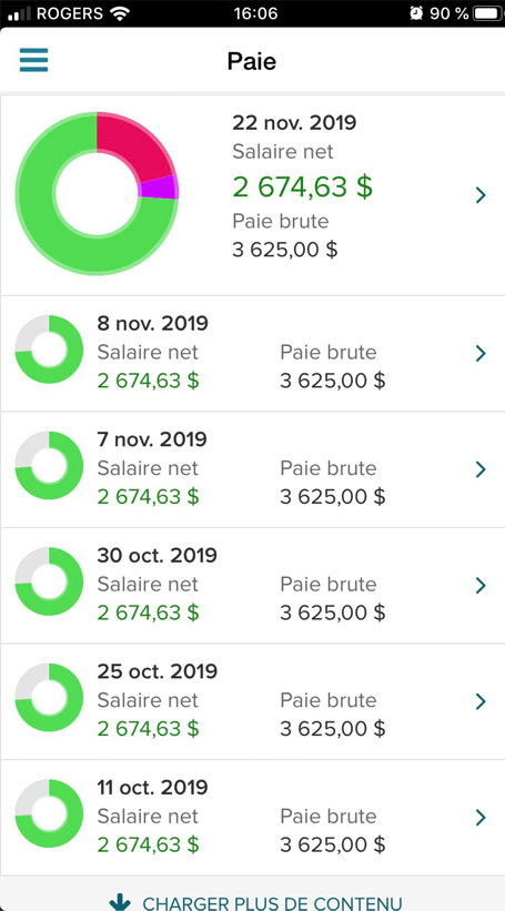 Mobile Pay Statement