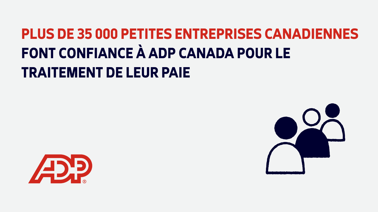 Over 35,000 small businesses trust ADP with their payroll