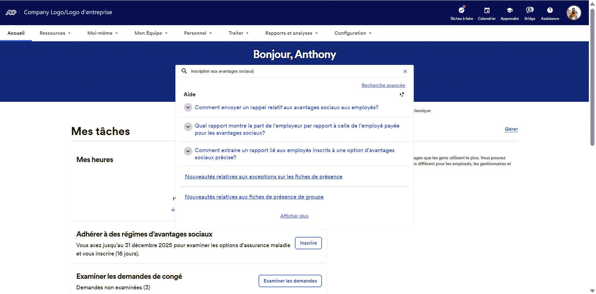 An image of a snapshot of ADP’s AI intelligence embedded in its software, highlighting payroll anomaly detection
