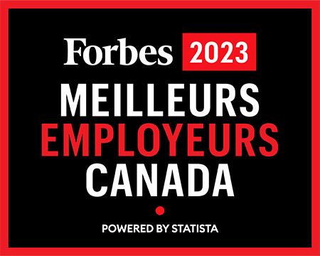 Forbes 2023 prix pour Meilleurs Employeurs au Canada
