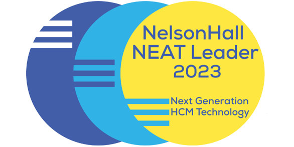 NelsonHall NEAT Chef de file des services de transformations des RH en mode cloud, 2023