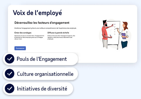 trois caractéristiques de l'engagement global des employés d'ADP : Culture organisationnelle, impulsions d'engagement, initiatives en faveur de la diversité