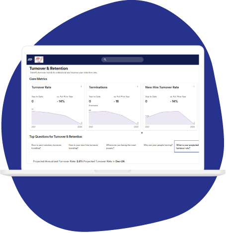 ADP Workforce Now turnover dashboard