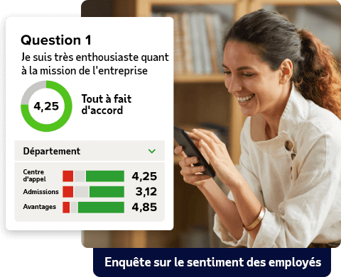 Exemple de question d'enquête auprès des salariés