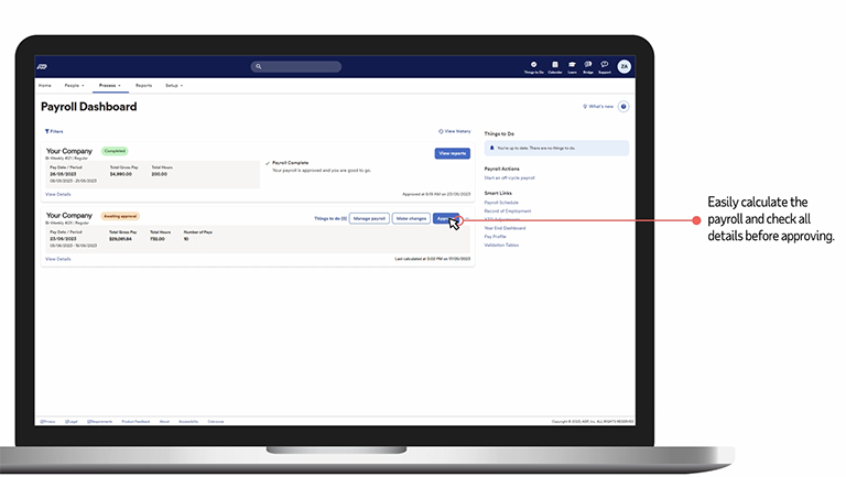 Product video explaining features of ADP small business payroll software.
