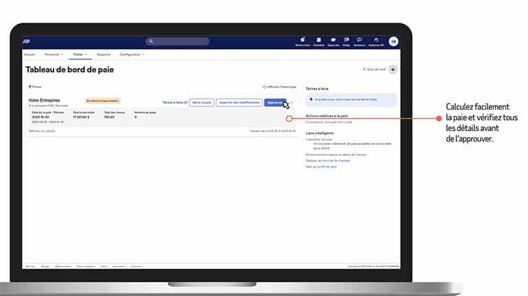 Product video explaining features of ADP small business payroll software.